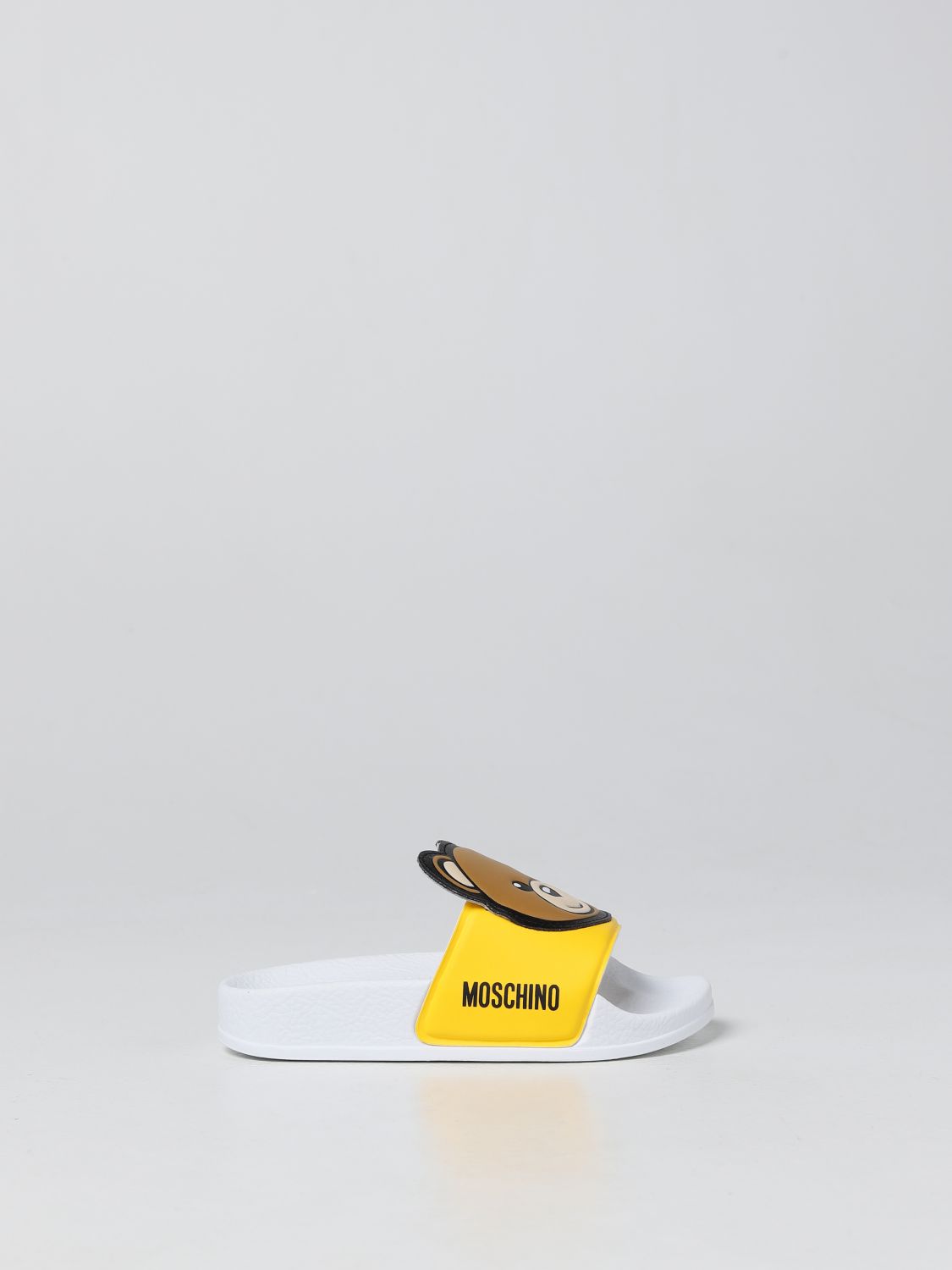 Moschino Kid Kids' Rubber Sandals In Yellow