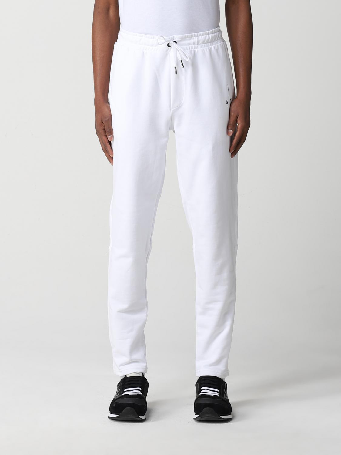 white armani pants