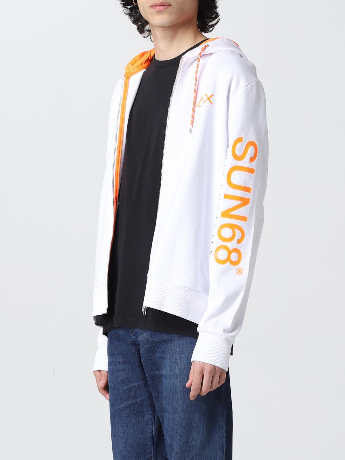 SUN 68: Sweatshirt men - White | Sweatshirt Sun 68 F32112 GIGLIO.COM