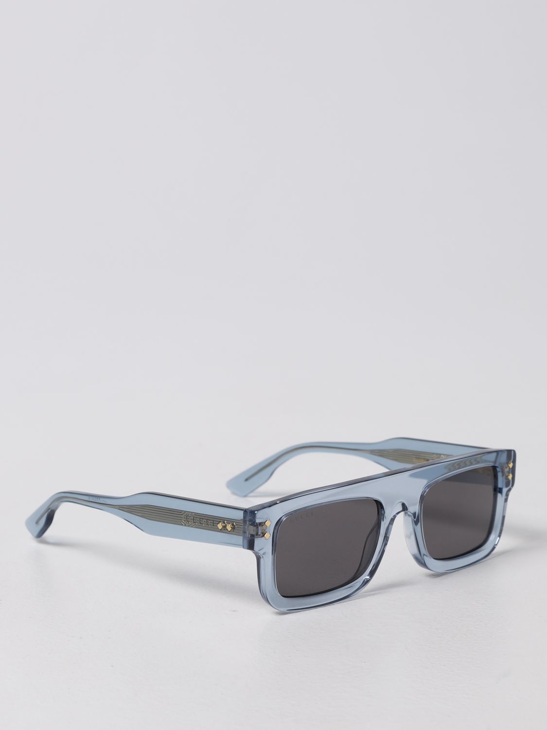 GUCCI: sunglasses in acetate - Blue | Gucci sunglasses GG1085S online on  