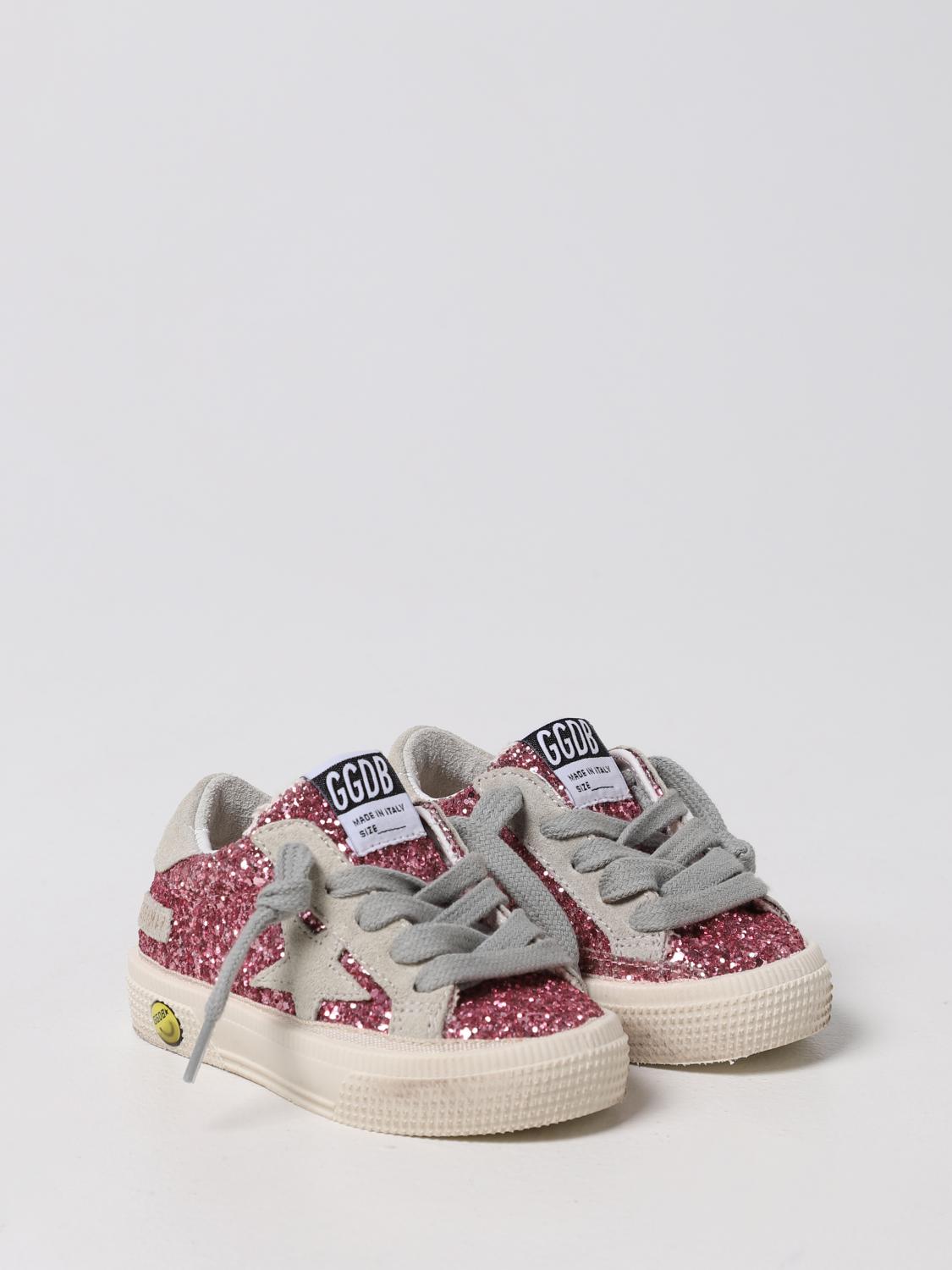 may sneakers in glitter and suede
