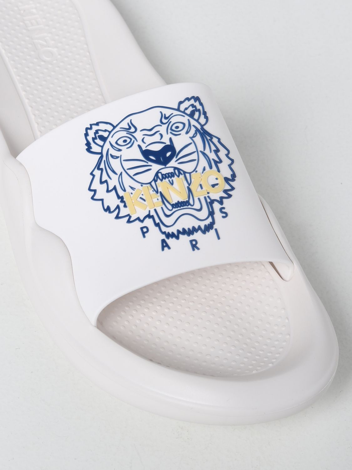 Sandals Kenzo: Kenzo rubber sandal with logo white 4