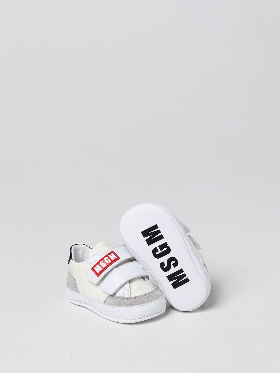 Shoes Msgm Kids: Msgm Kids leather shoes white 2
