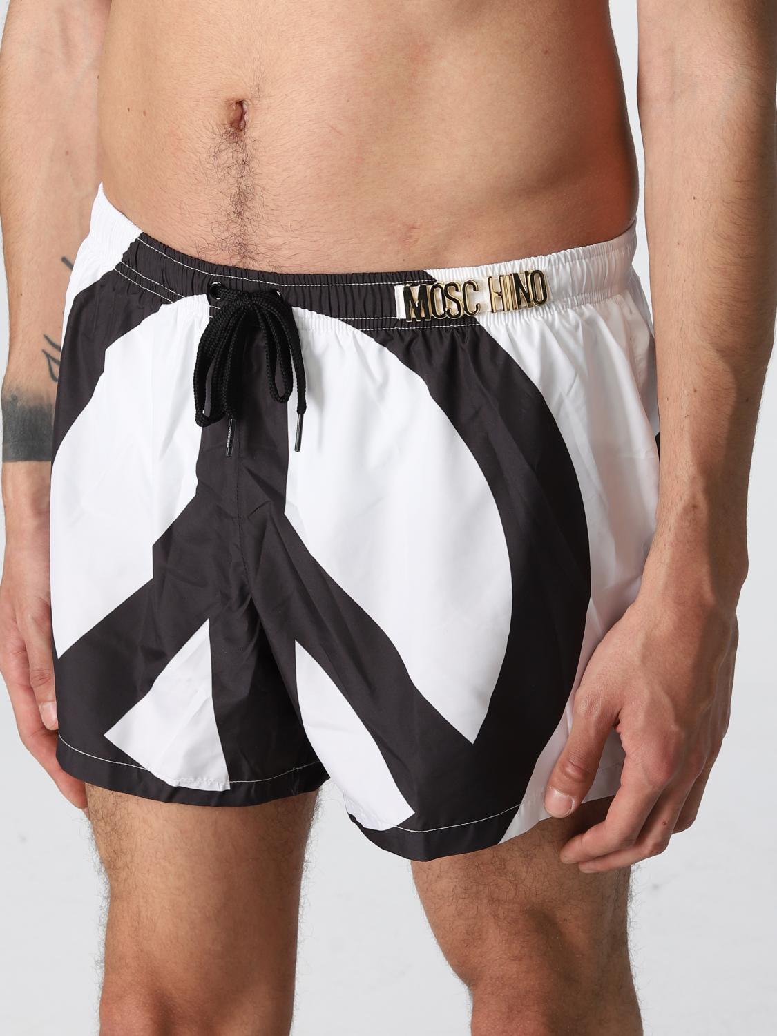 MOSCHINO SWIM: swimsuit for men - White | Moschino Swim swimsuit ...