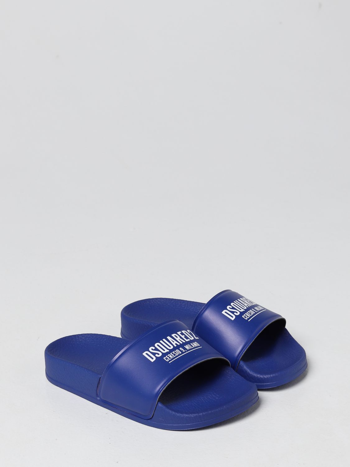 Shoes Dsquared2 Junior: Dsquared2 Junior sandal with logo blue 2