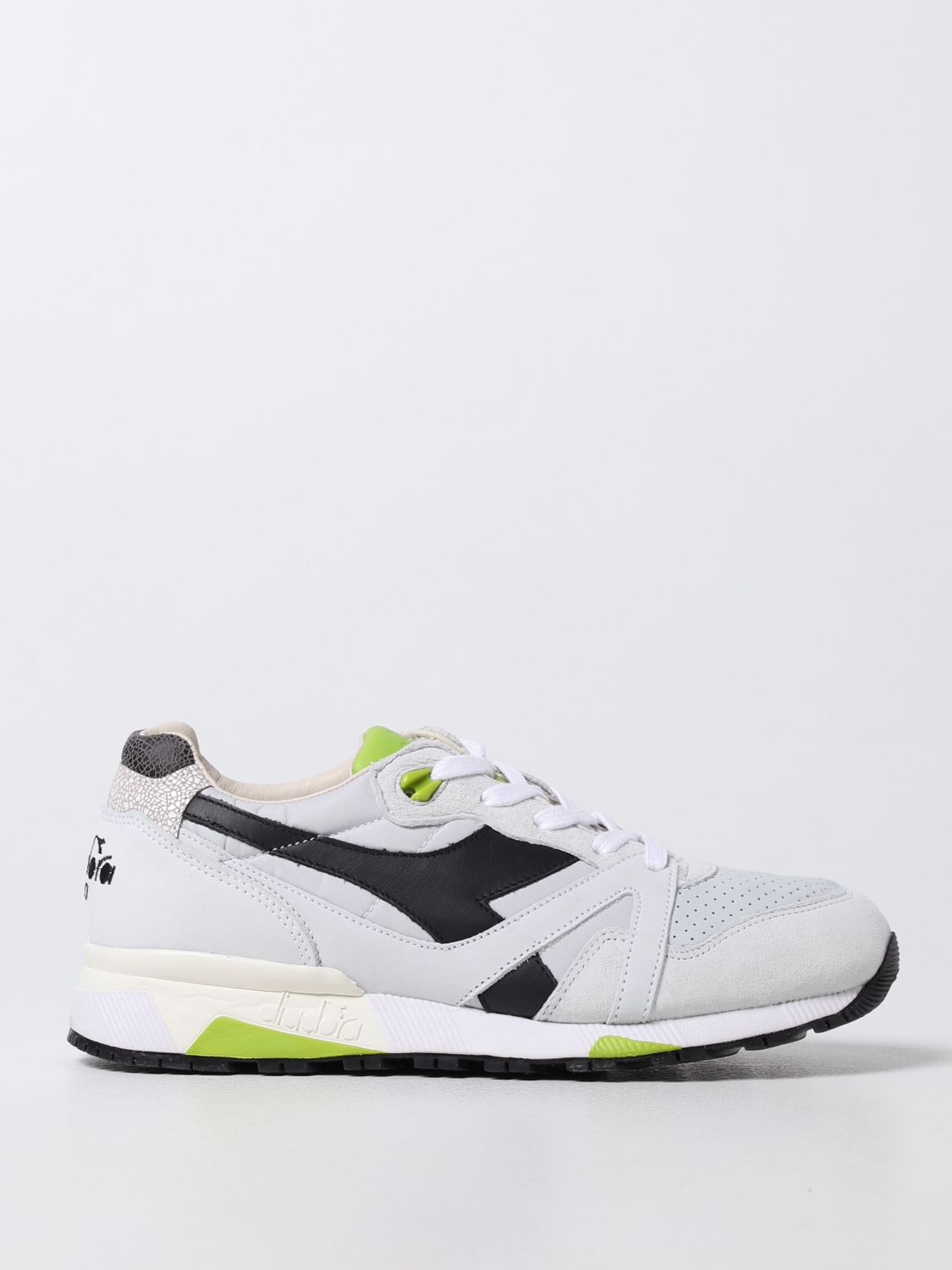 Diadora N9000 Heritage Trainers In Suede And Nylon In White | ModeSens