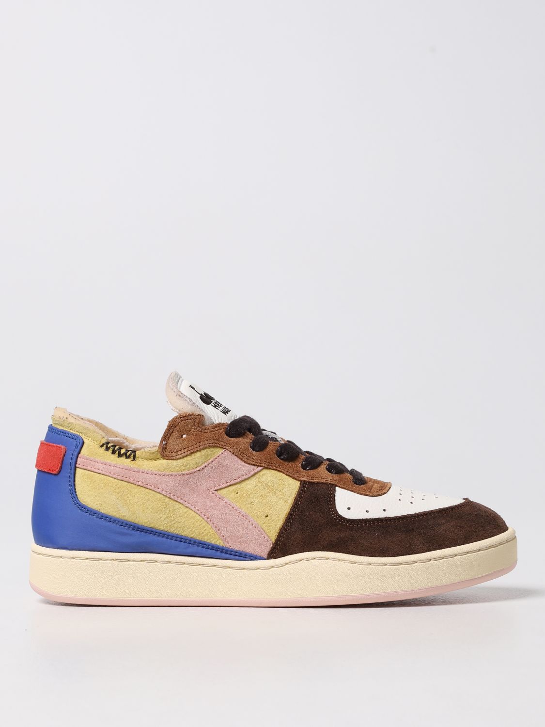 DIADORA HERITAGE: Sneakers MI Basket Row Cut Choco Breakfast