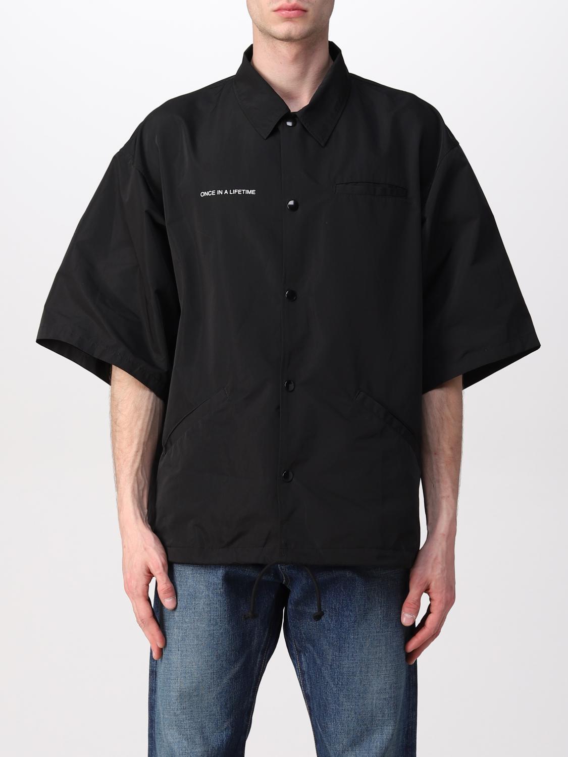 UNDERCOVER: shirt for man - Black | Undercover shirt UC1B4402 ...