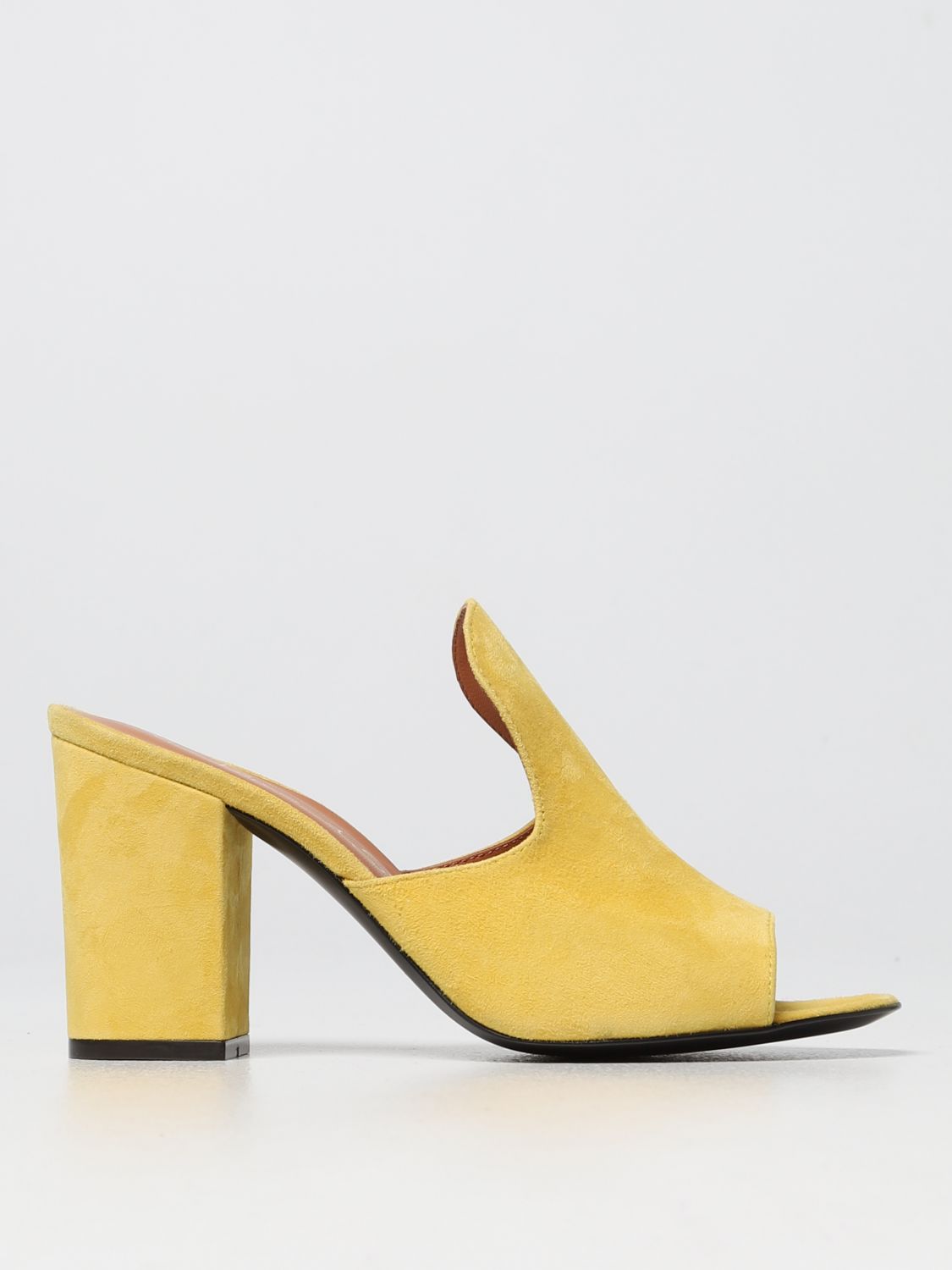 Sandales à talons Via Roma 15: Chaussures femme Via Roma 15 jaune 1