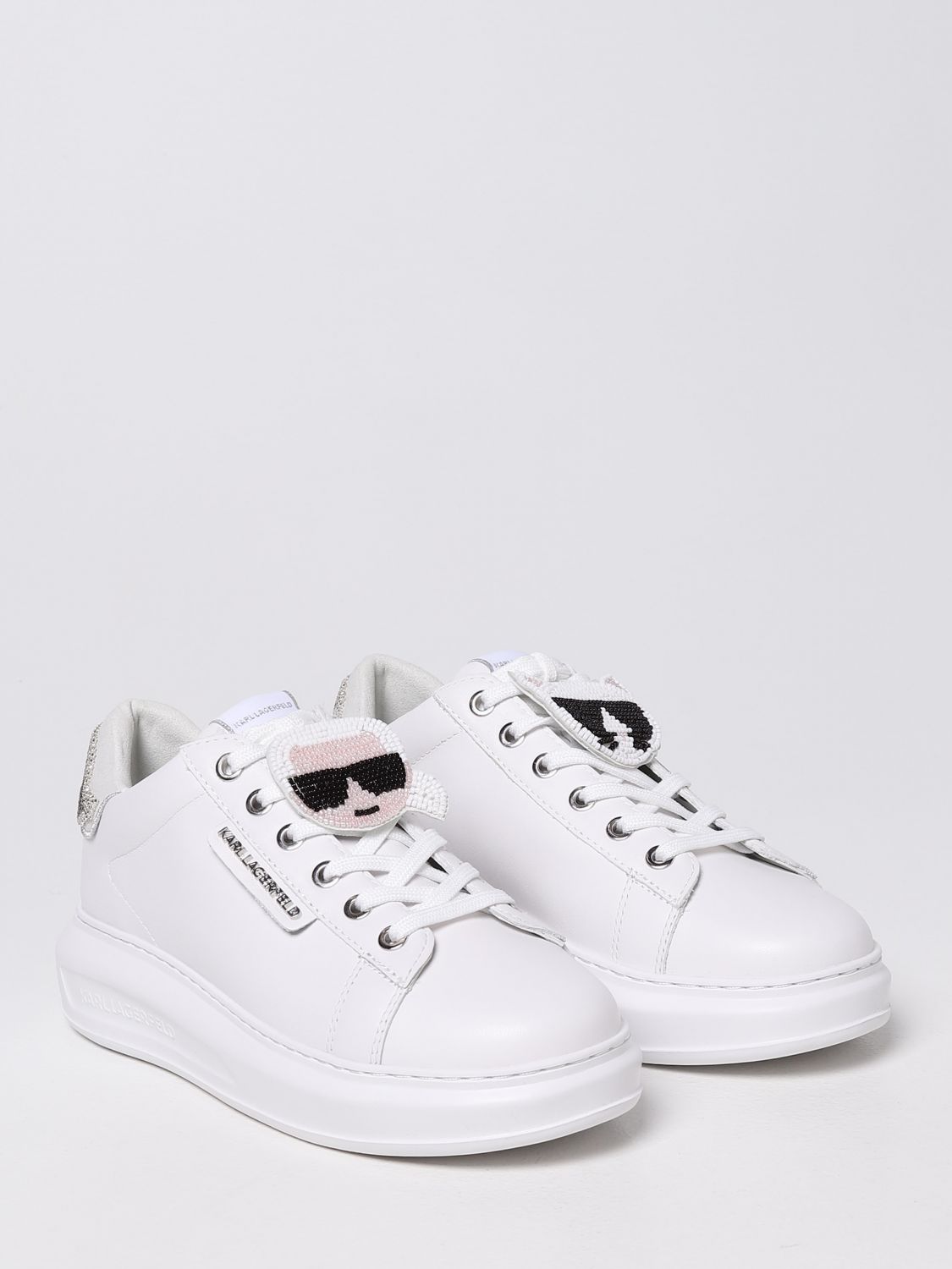 Sneakers Karl Lagerfeld: Karl Lagerfeld sneakers in leather white 2