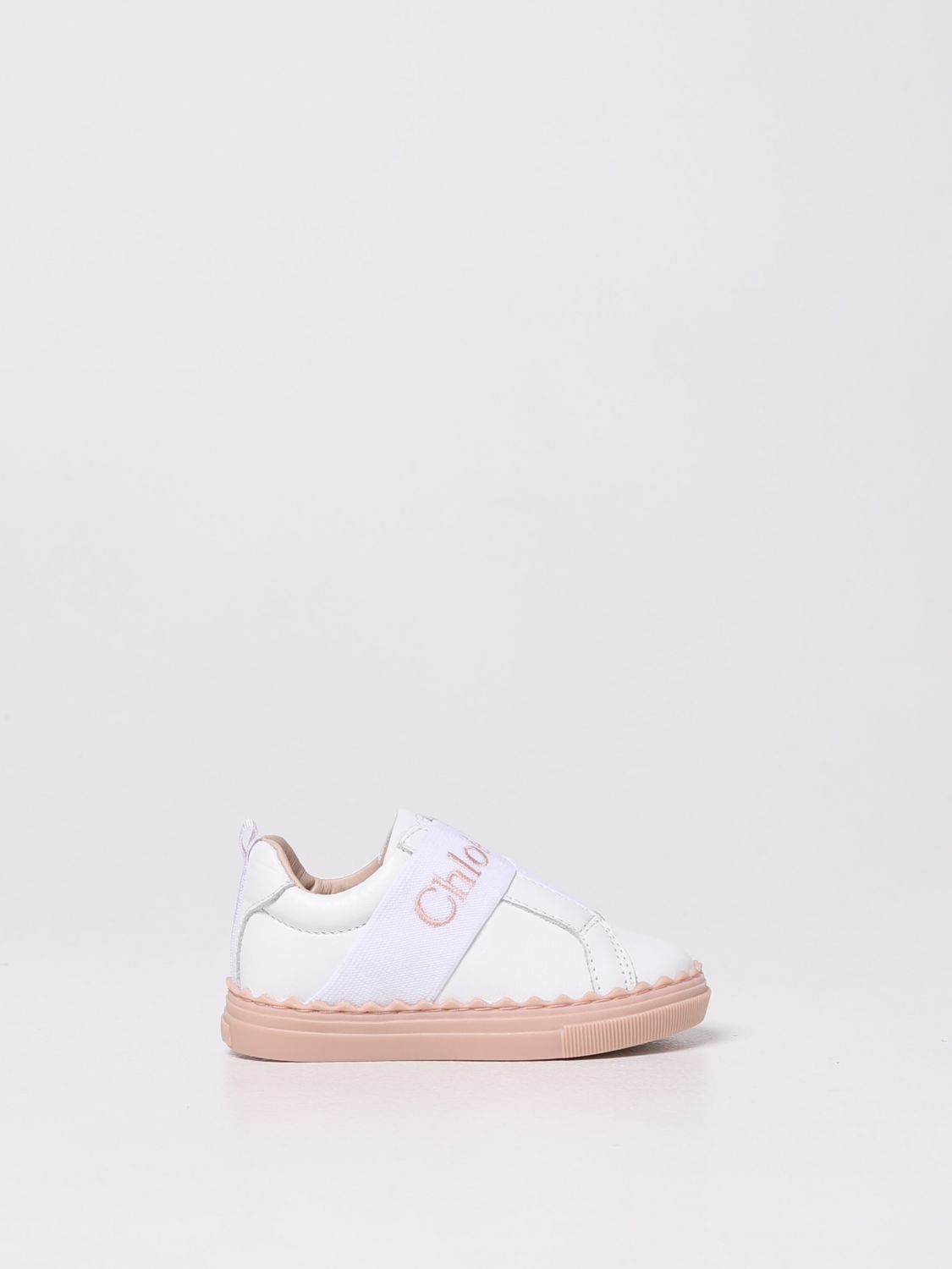 chloe leather sneakers