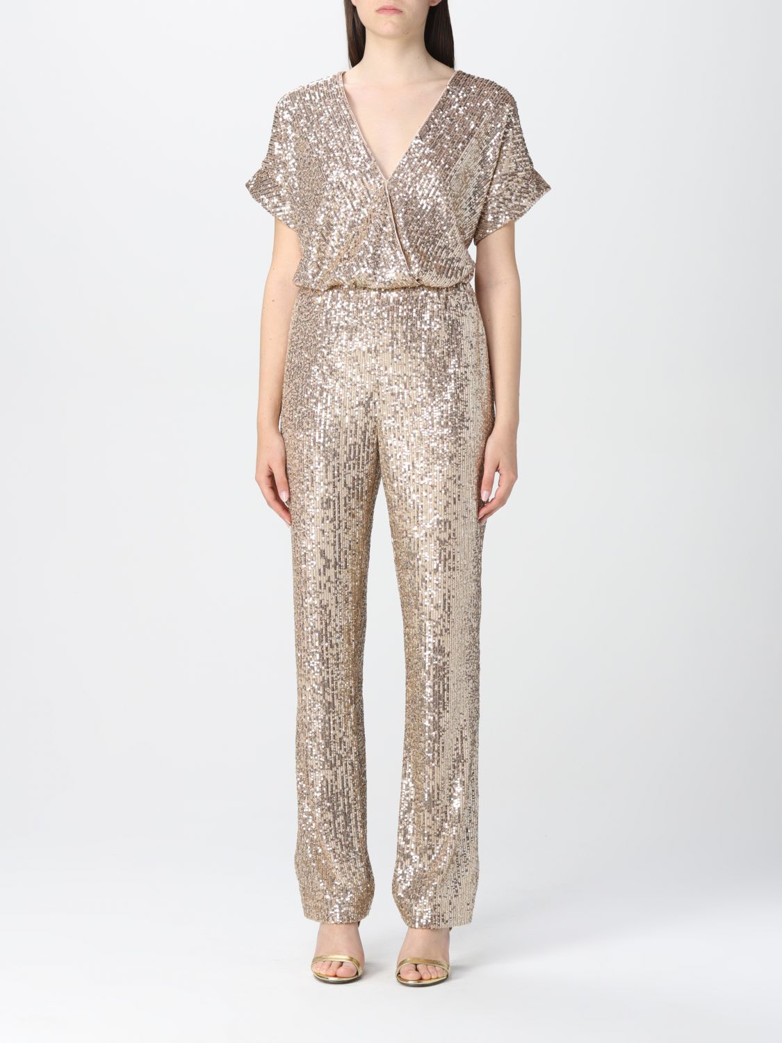 ROBERTO CAVALLI: jumpsuits for woman - Gold | Roberto Cavalli jumpsuits ...