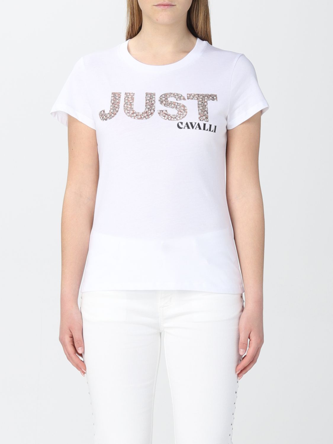 Femme Vêtements Tops T-shirts T-shirt Just Cavalli en coloris Blanc 