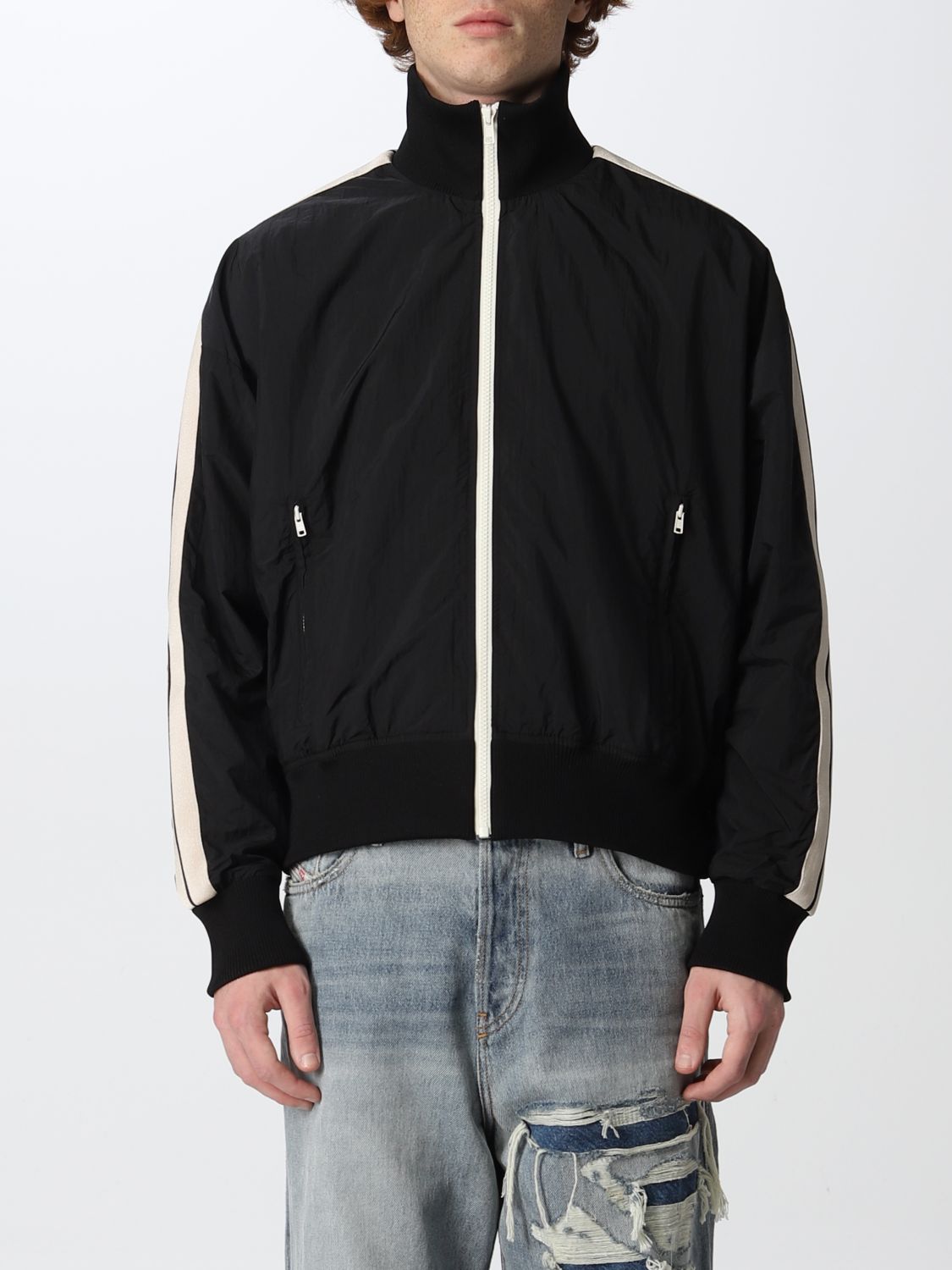 Palm Angels Track Jacket With Logo In Black | ModeSens