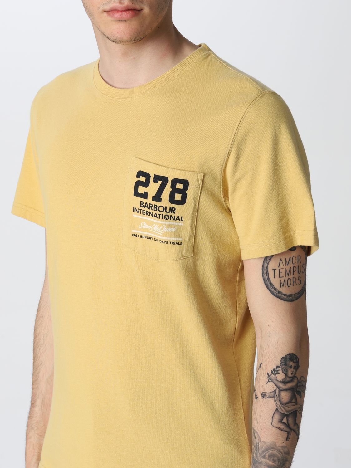 T-Shirt Barbour: Barbour Herren T-Shirt gelb 3