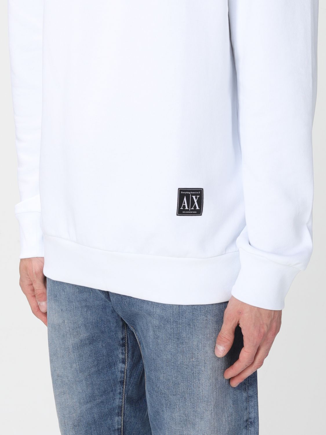 Sweatshirt Armani Exchange: Armani Exchange Herren Sweatshirt weiß 3