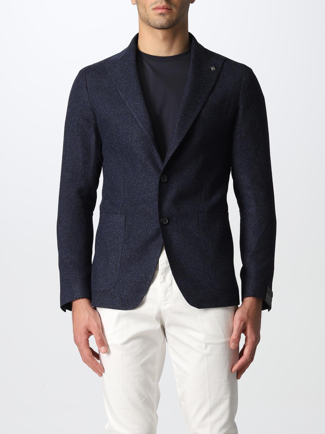TAGLIATORE: Giacca uomo - Blue | Blazer Tagliatore 1SMC26K120101 GIGLIO.COM