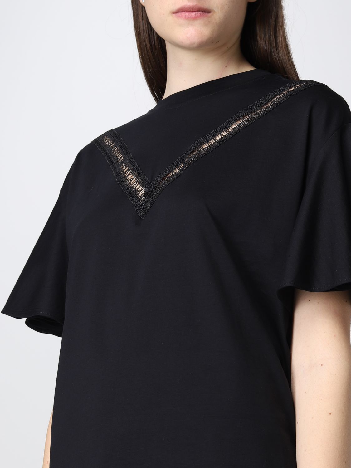 티셔츠 칼 라거펠트: 티셔츠 Karl Lagerfeld 여성 블랙 3