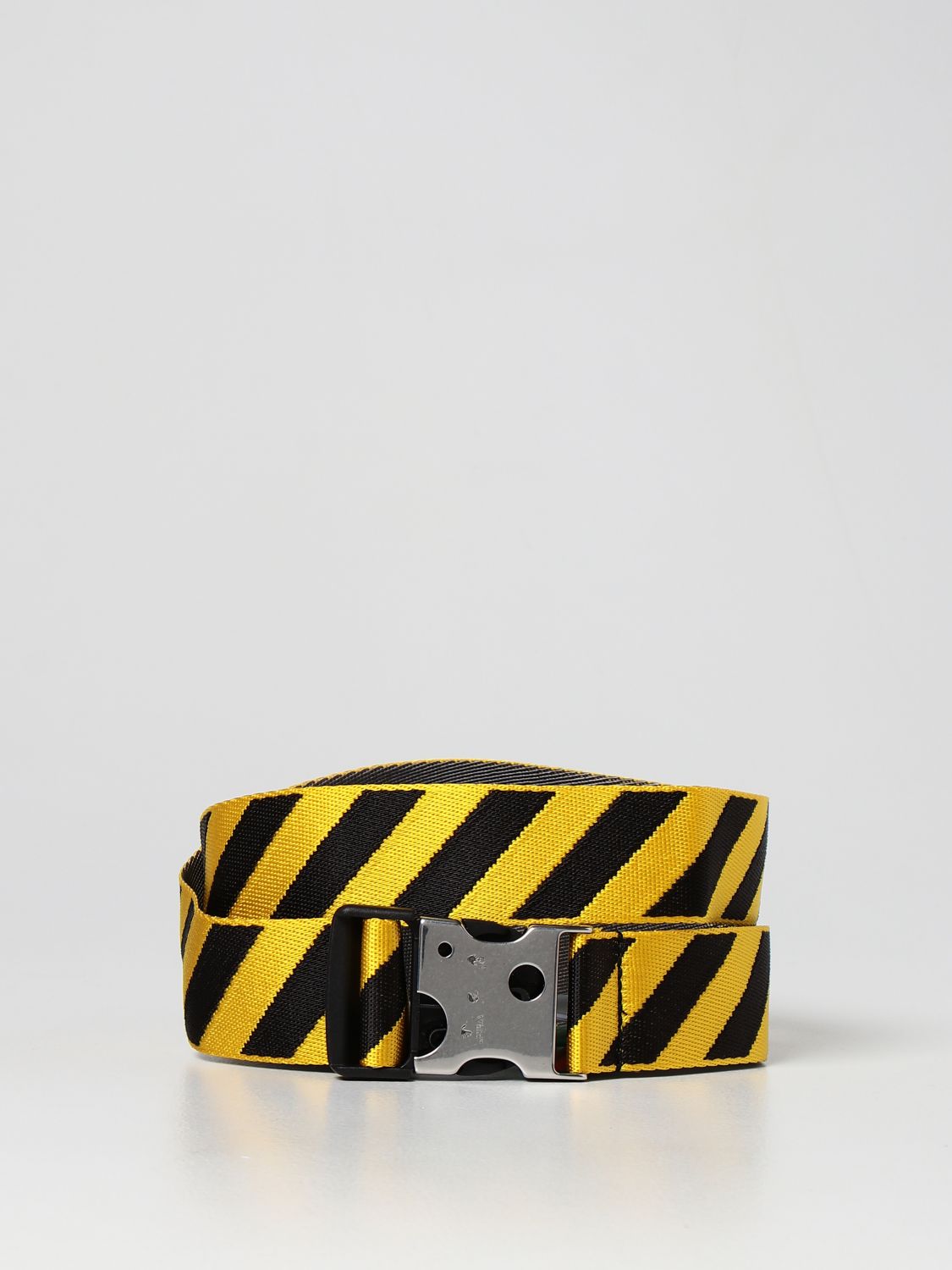 Belt Off-White: Off-White canvas belt yellow 1