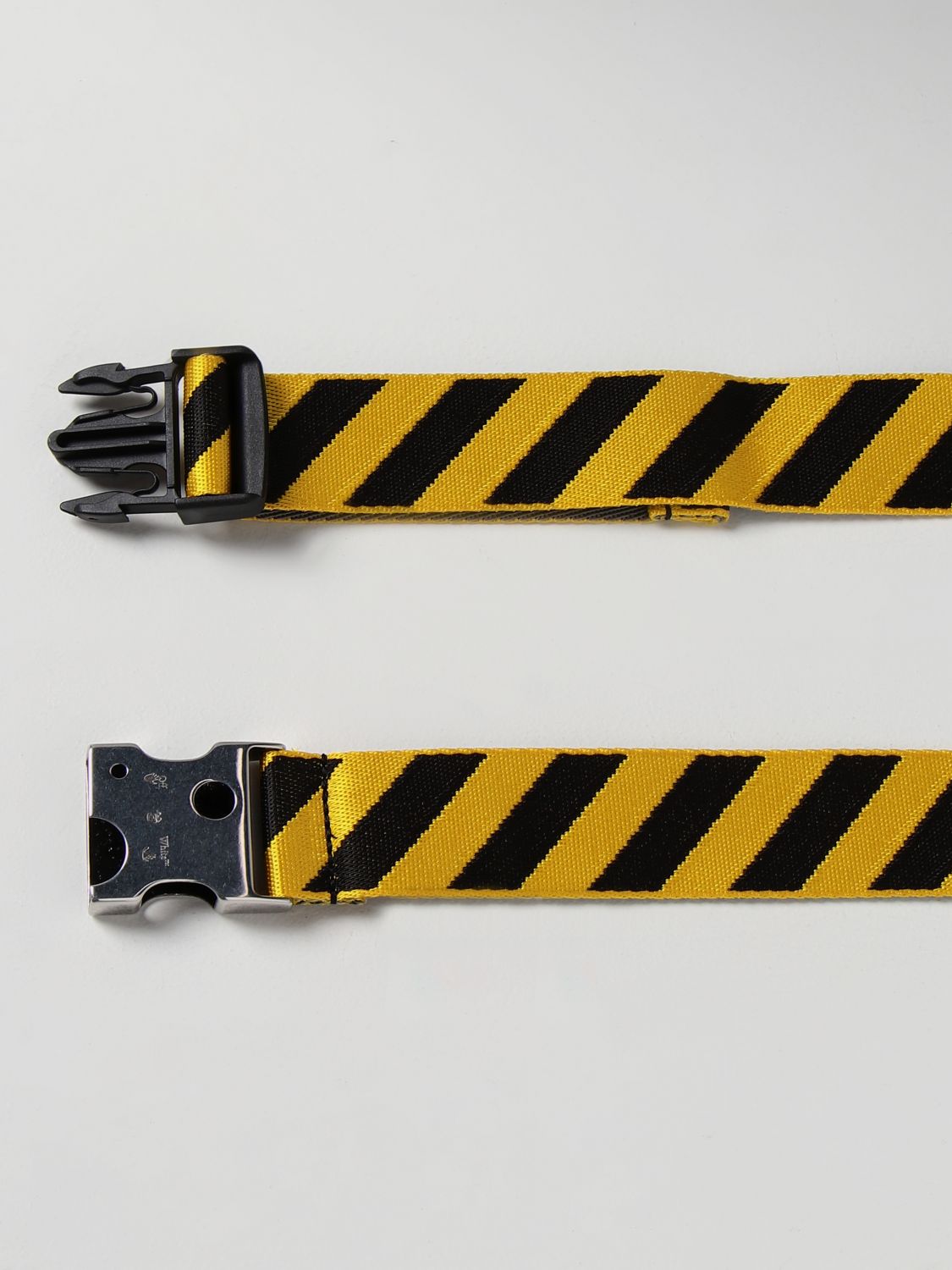 Belt Off-White: Off-White canvas belt yellow 2