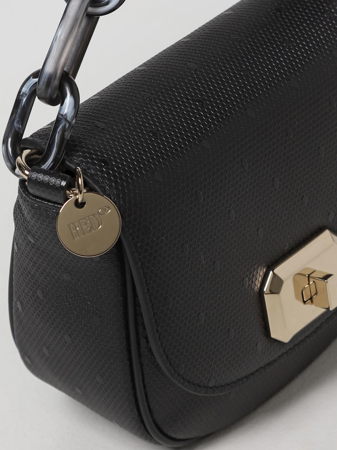RED(V): Bolso de hombro mujer - Negro | Mini Bolso Red(V) XQ2B0C45MEH  GIGLIO.COM
