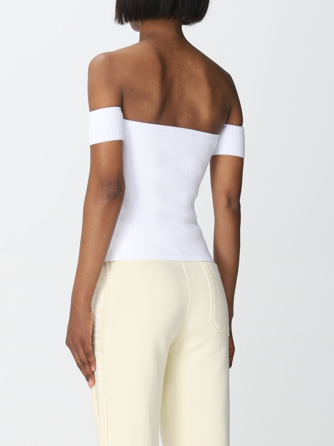 Top e Bluse Helmut Lang: Top Helmut Lang in misto viscosa bianco 2