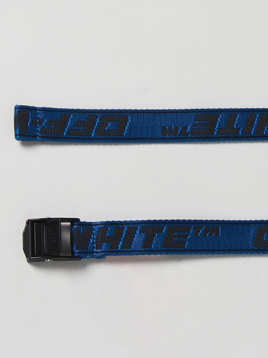 Belt Off-White: Off-White canvas belt blue 2