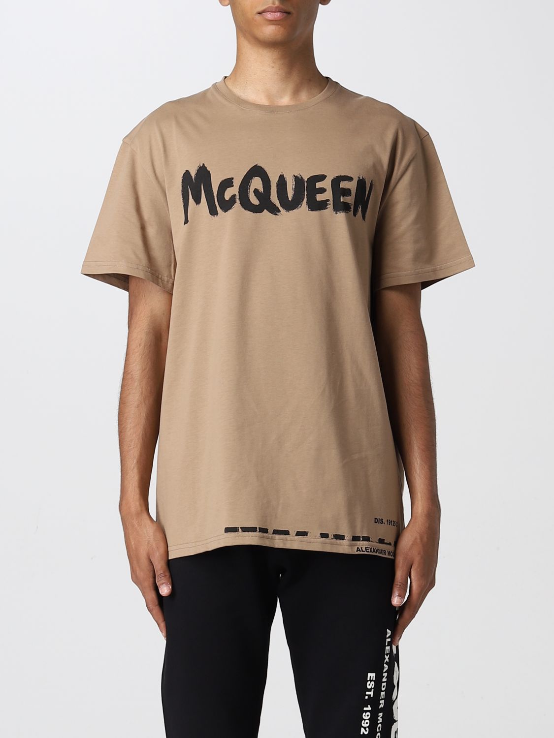 Alexander Mcqueen T-shirt  Men In Beige