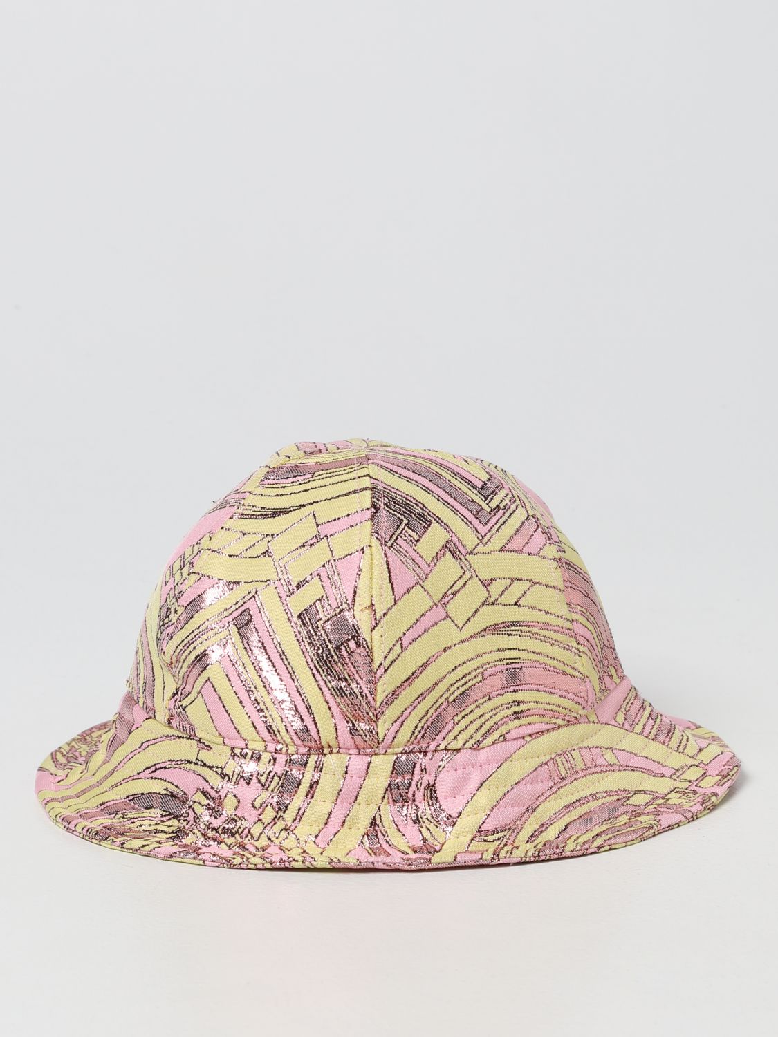 Cappello bimba Emilio Pucci: Cappello da pescatore Emilio Pucci con motivo grafico rosa 2