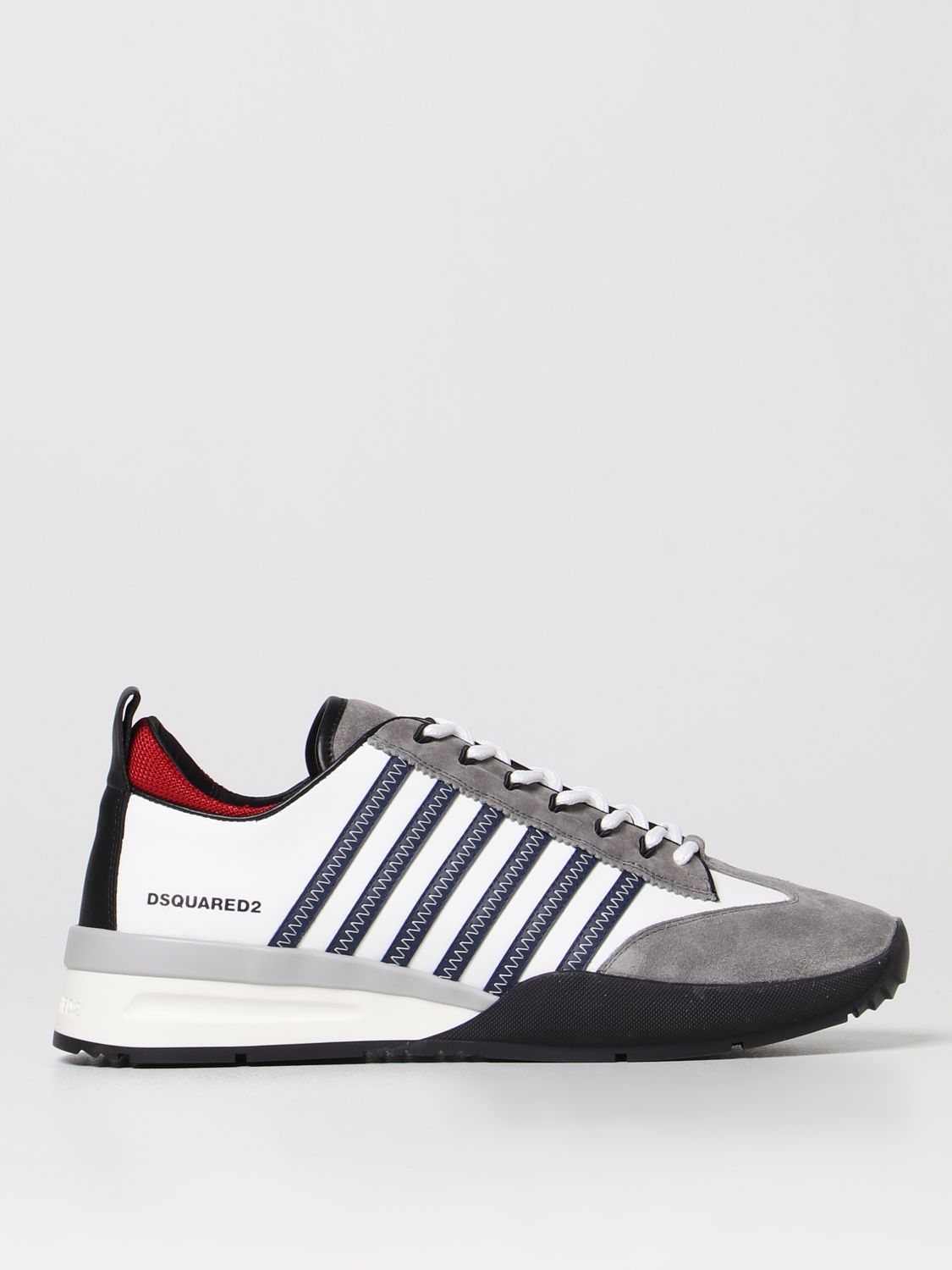 Original Legend sneakers in leather and suede White | Dsquared2 SNM026301602625 online on GIGLIO.COM
