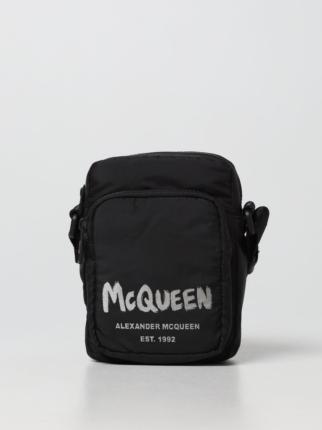 Grafitti Mini Messenger Crossbody Bag In Black