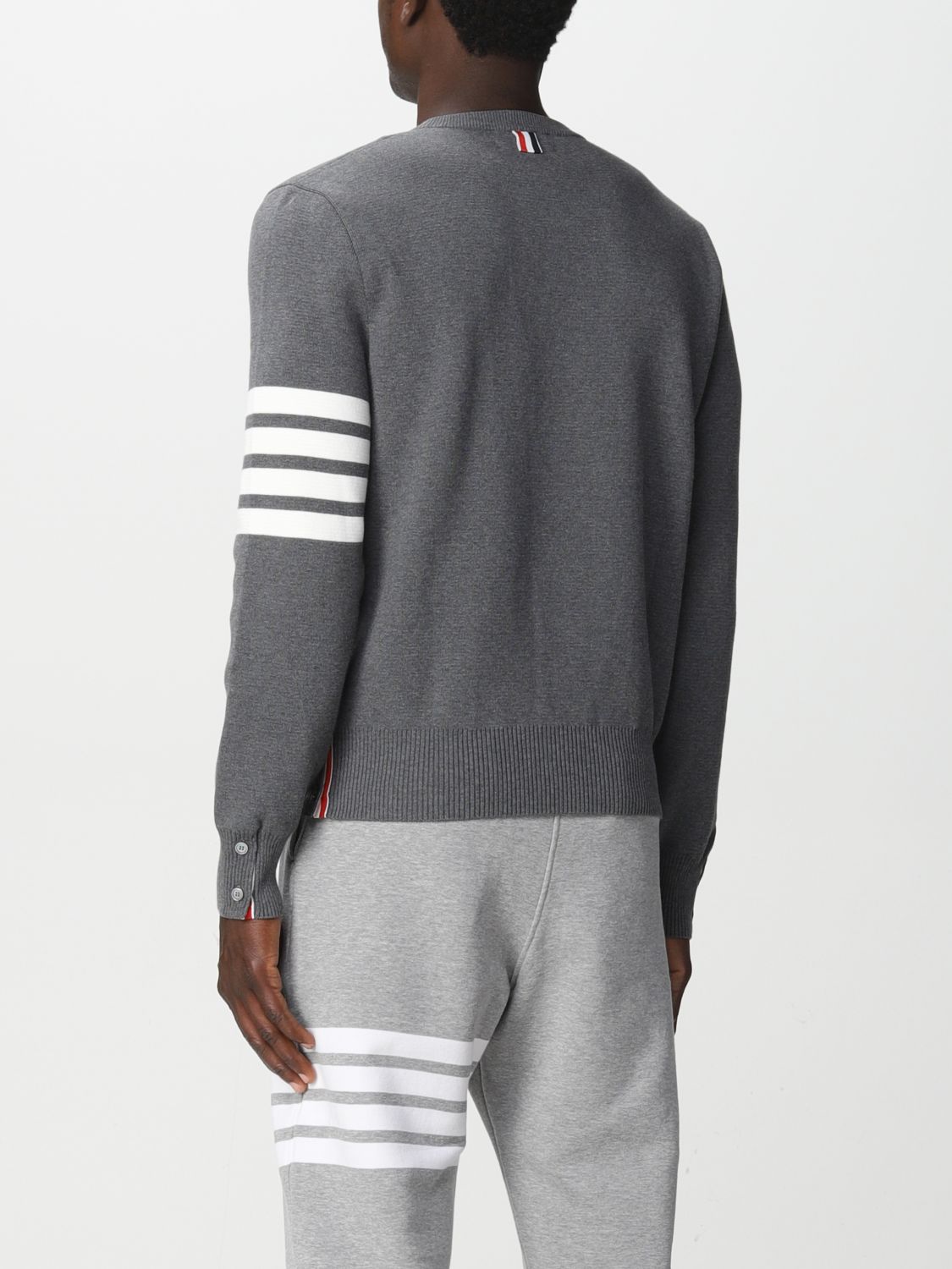 Sweater Thom Browne: Thom Browne Milano stitch pullover grey 3