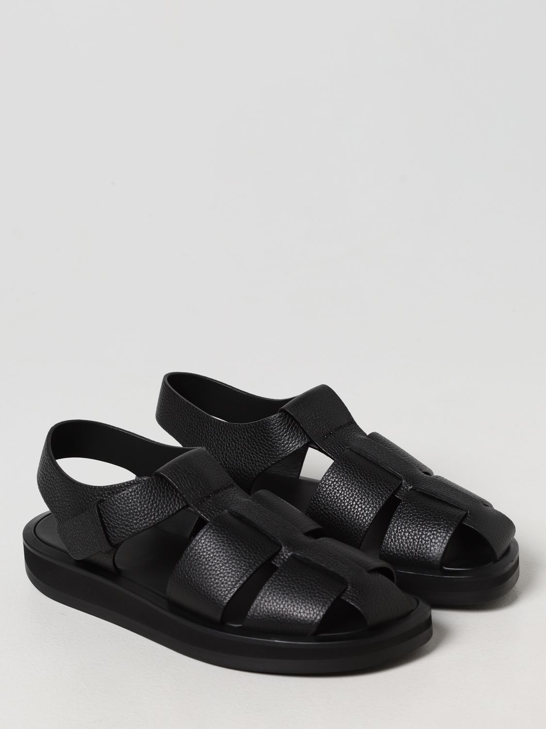 THE ROW: flat sandals for women - Black | The Row flat sandals ...