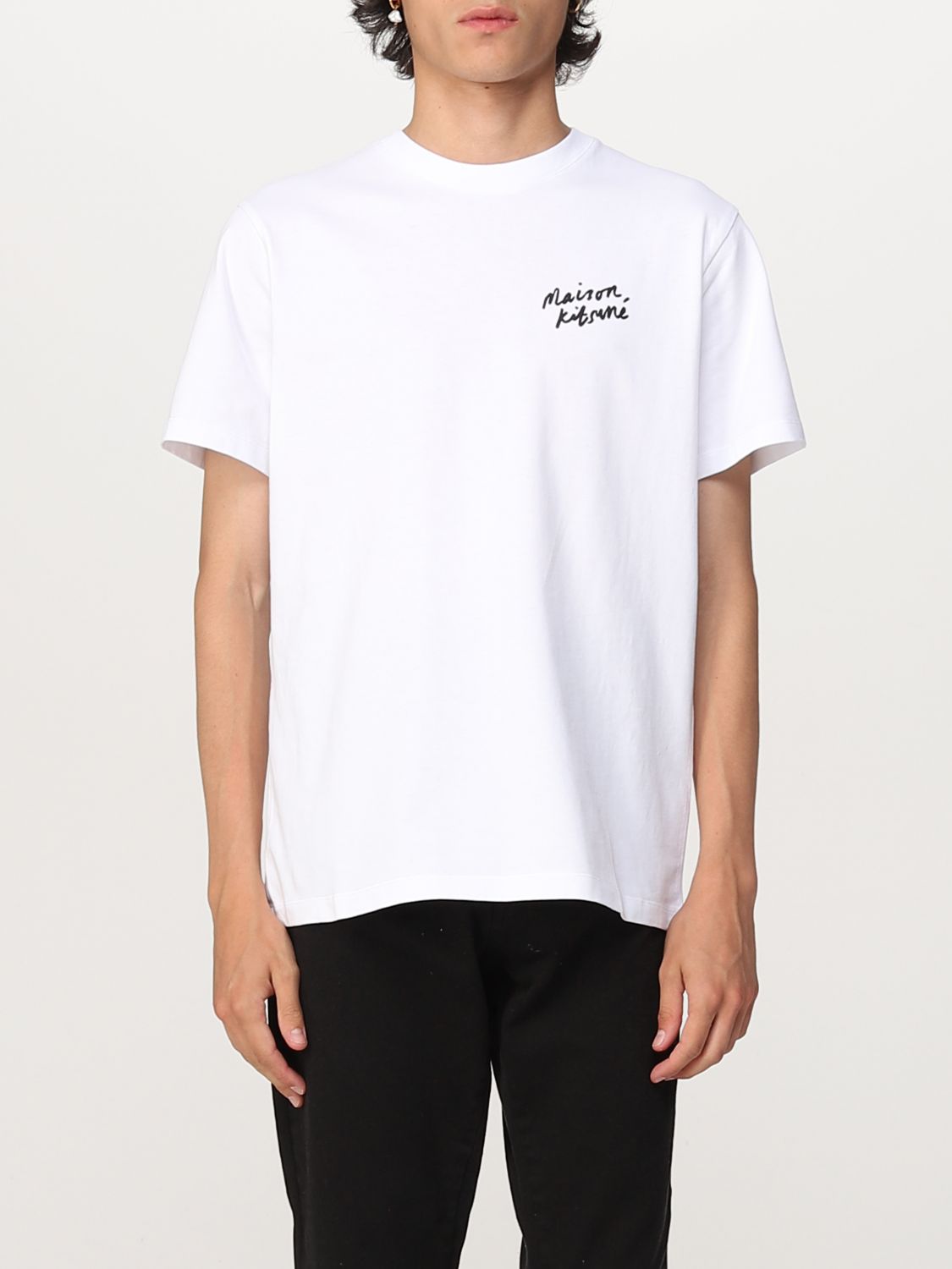 MAISON KITSUNÉ: t-shirt for man - White | Maison Kitsuné t-shirt ...
