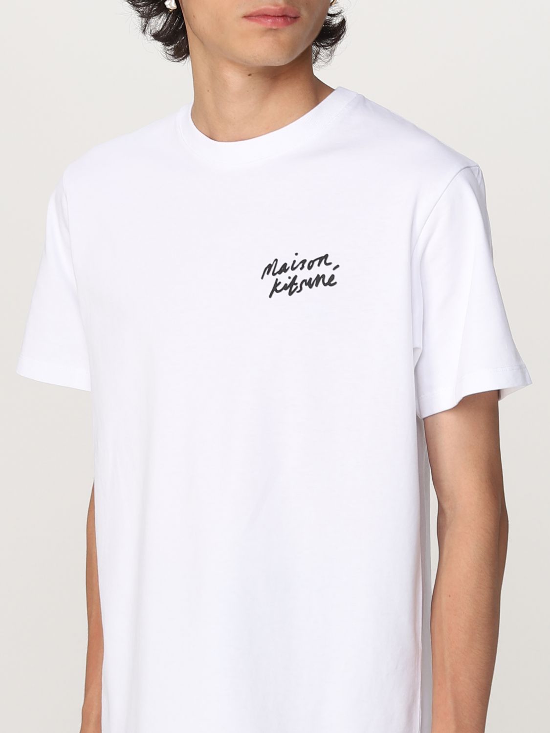 Camiseta Maison Kitsuné: Camiseta Maison Kitsuné para hombre blanco 3