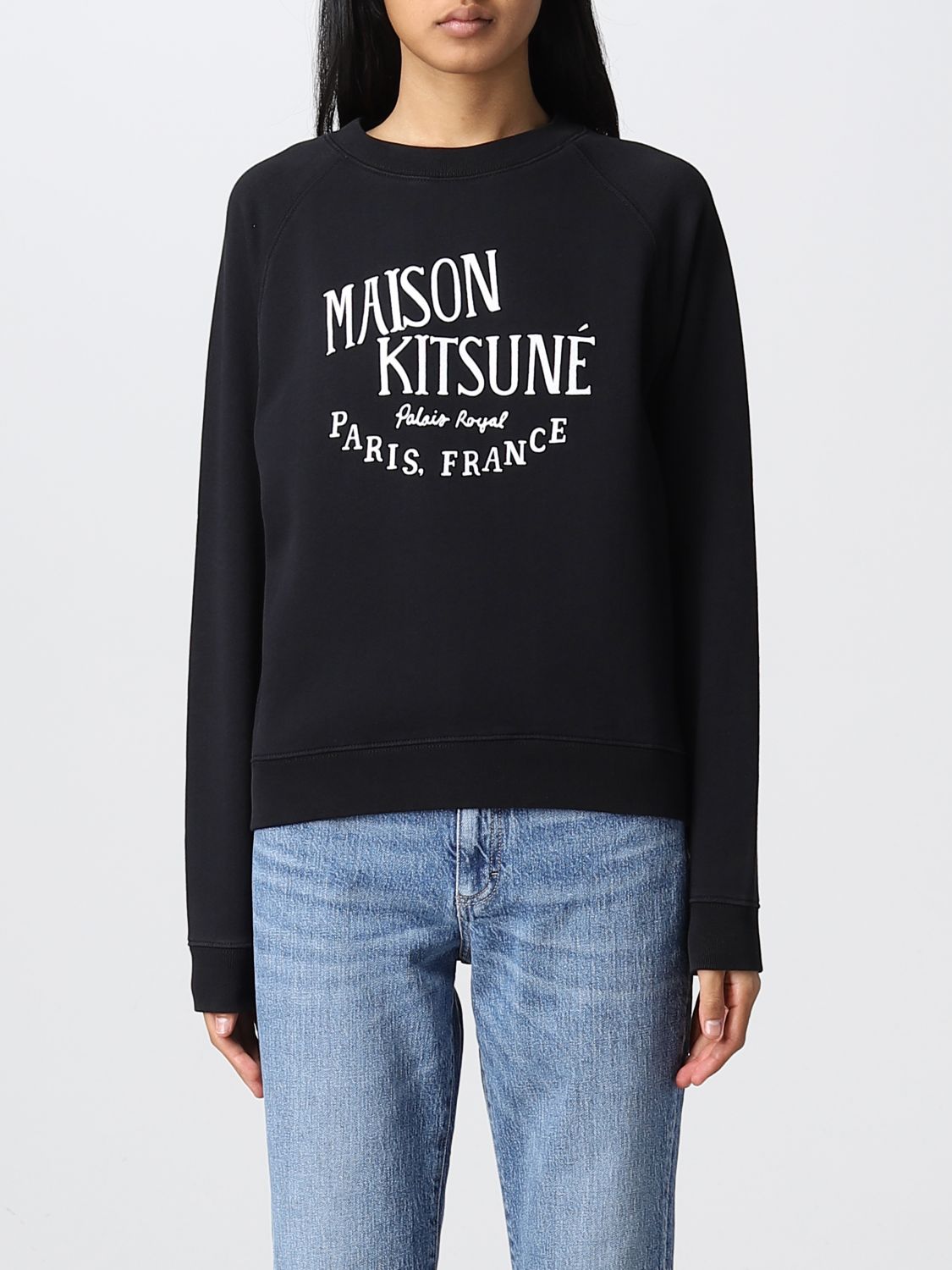 MAISON KITSUNÉ: Sweatshirt women Maison KitsunÉ - Black | Sweatshirt ...