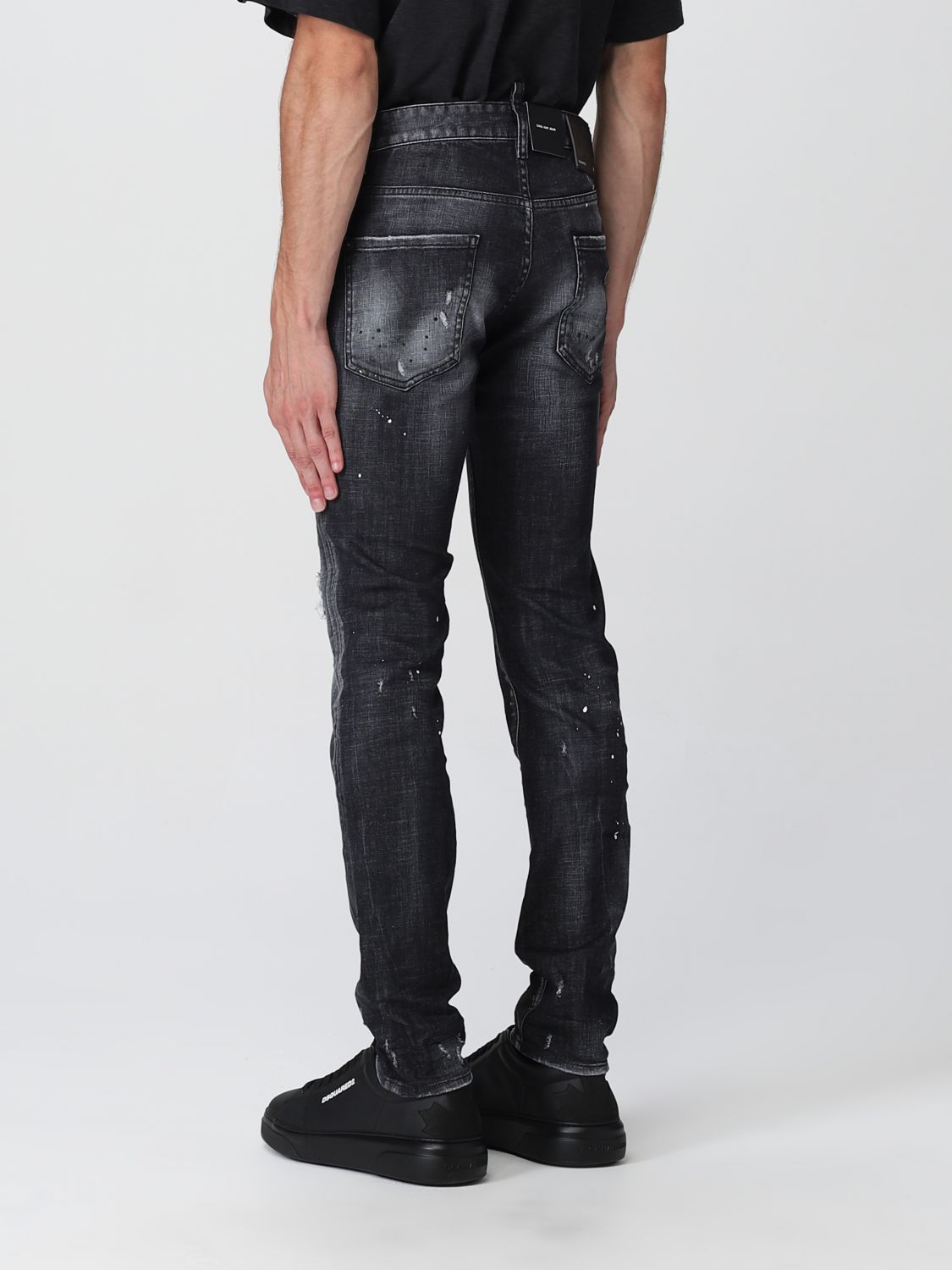 DSQUARED2: Jeans hombre, Negro | Jeans Dsquared2 S74LB1203S30357 en línea en GIGLIO.COM
