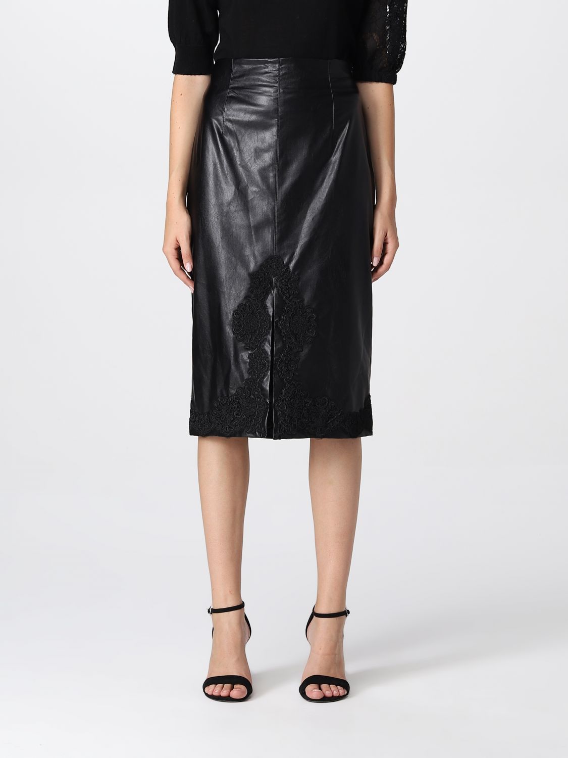 Twinset Skirt For Woman Black Twinset Skirt 222tp2081 Online On Gigliocom 1821