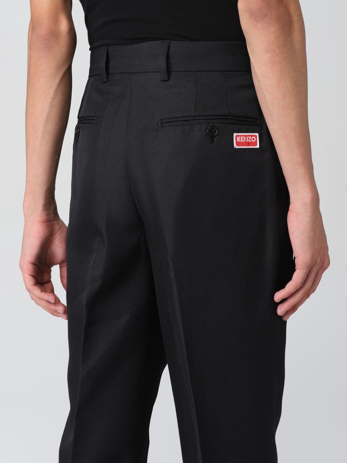 KENZO: pants for man - Black | Kenzo pants FC65PA1069RG online on ...