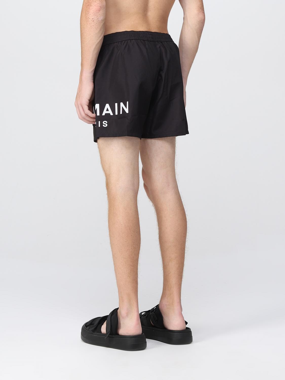 BALMAIN swimsuit for man Black Balmain swimsuit 198BWB640590 online on