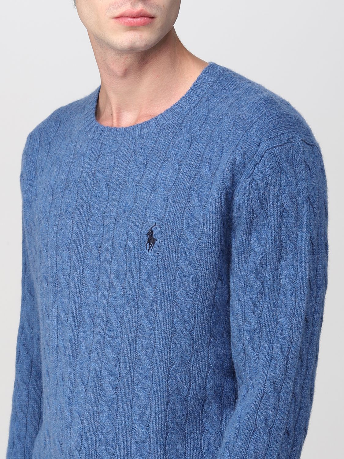 POLO RALPH LAUREN: sweater for man - Navy | Polo Ralph Lauren sweater ...