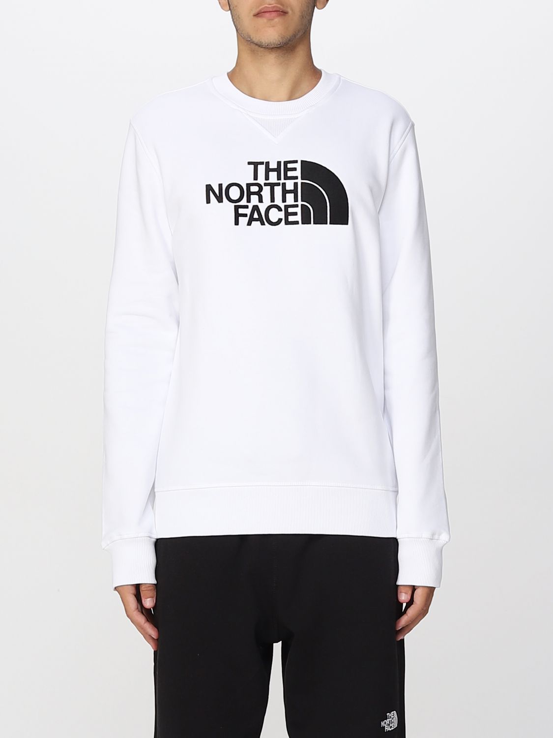Felpa The North Face: Felpa The North Face con logo bianco 1