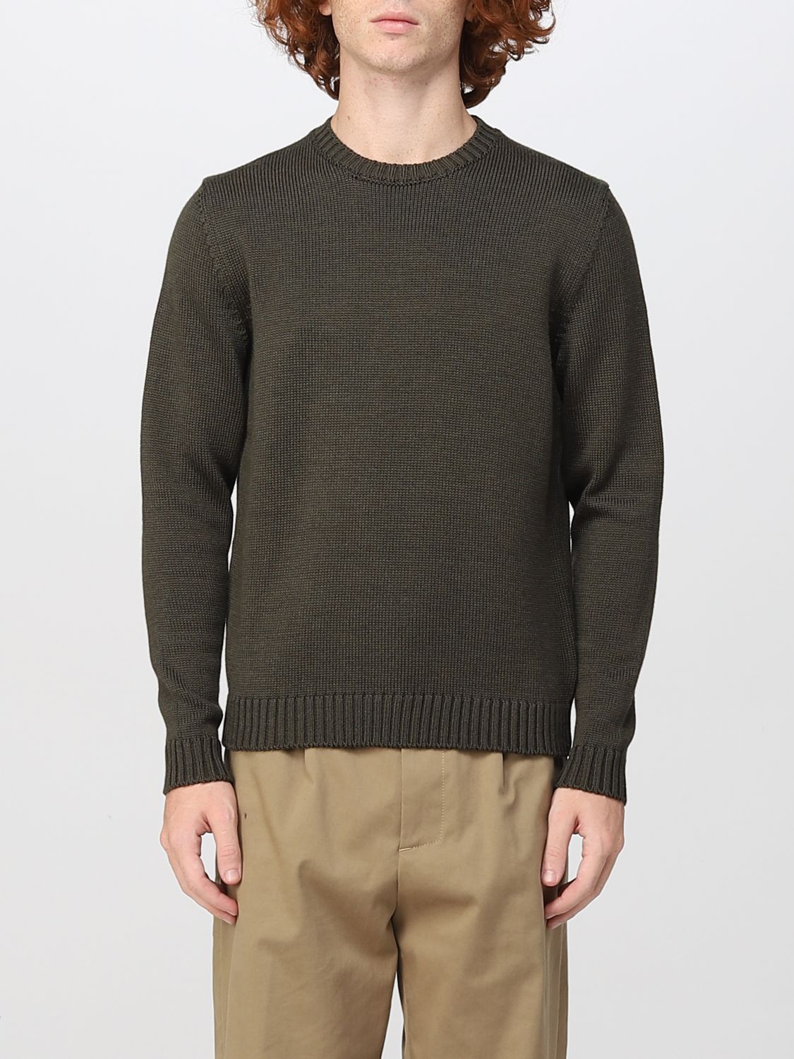 ZANONE: sweater for man - Green | Zanone sweater 812527ZR229 online on ...