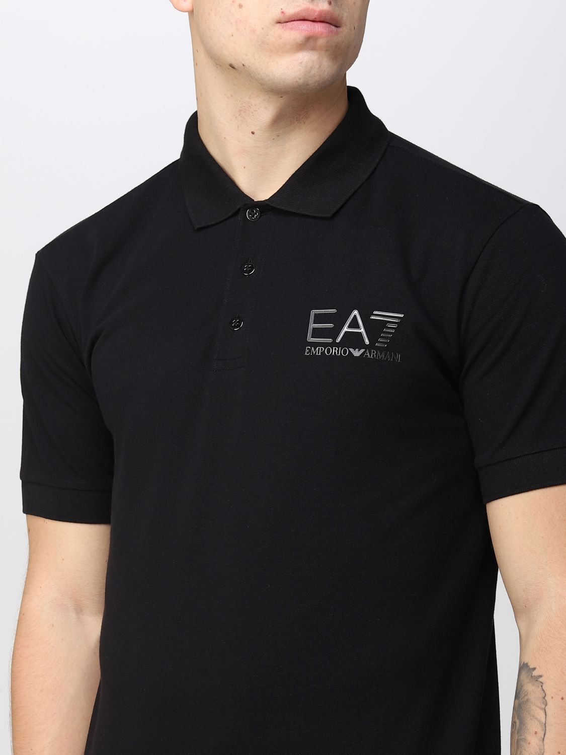 condensor Blanco Vervloekt EA7: polo shirt for man - Black | Ea7 polo shirt 6LPF24PJ5SZ online on  GIGLIO.COM