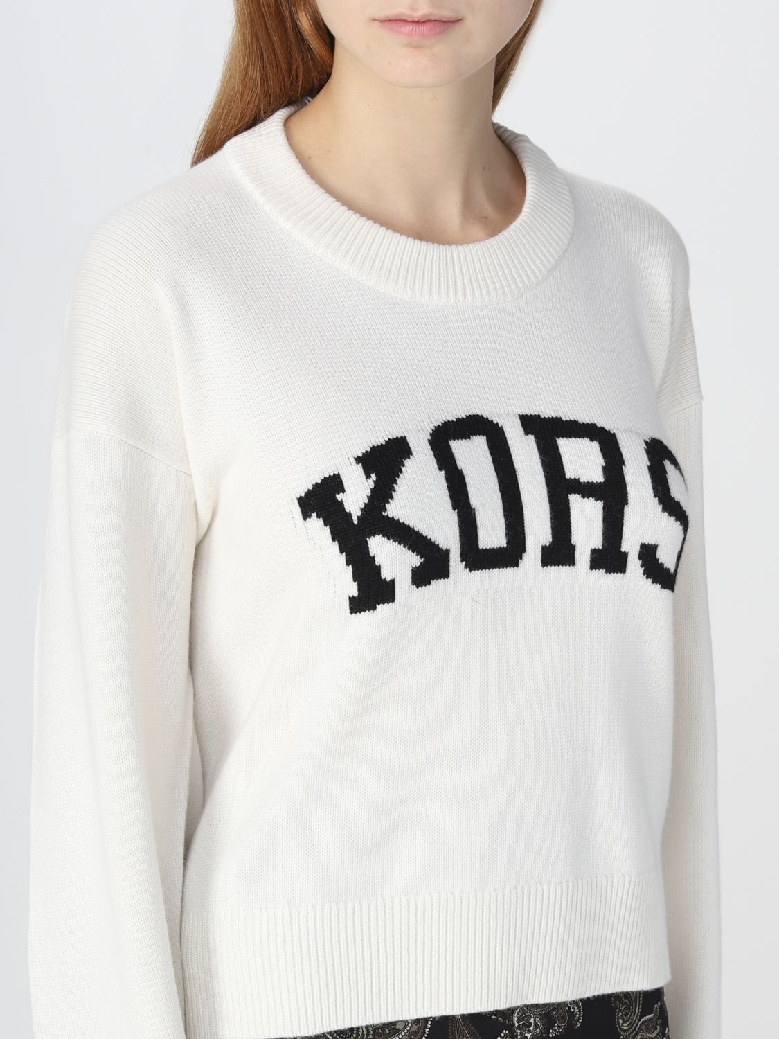 Michael Kors Outlet: sweater for woman - White | Michael Kors sweater  MF260FNCSN online on 