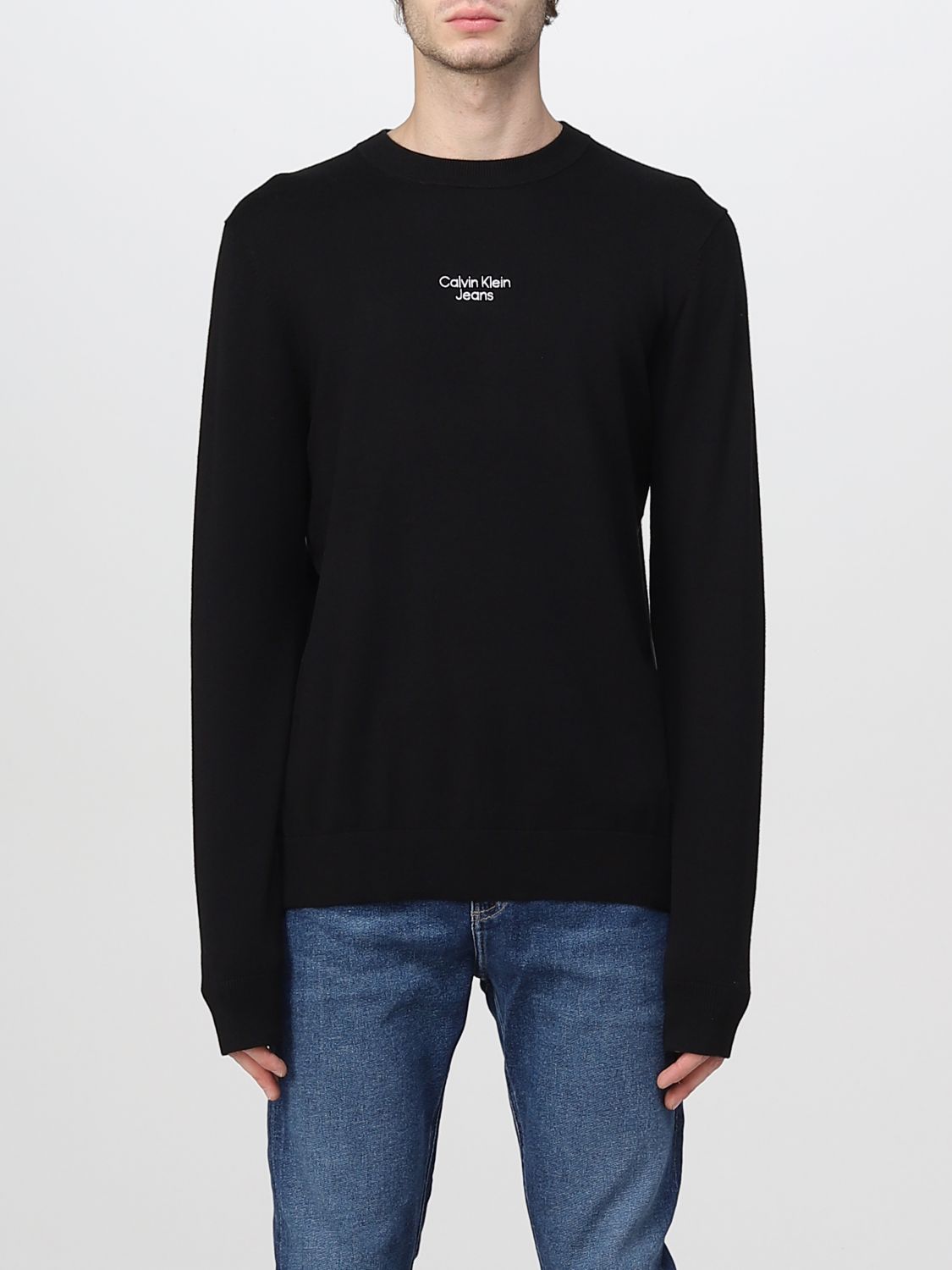 Introducir 33+ imagen calvin klein jeans sweater black