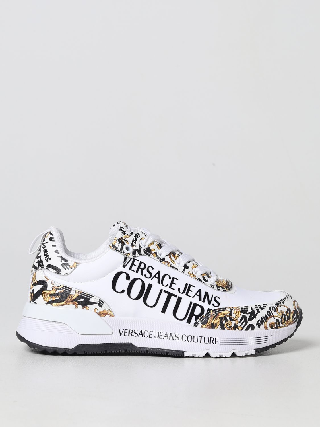 VERSACE JEANS COUTURE: sneakers for women - White | Versace Jeans ...