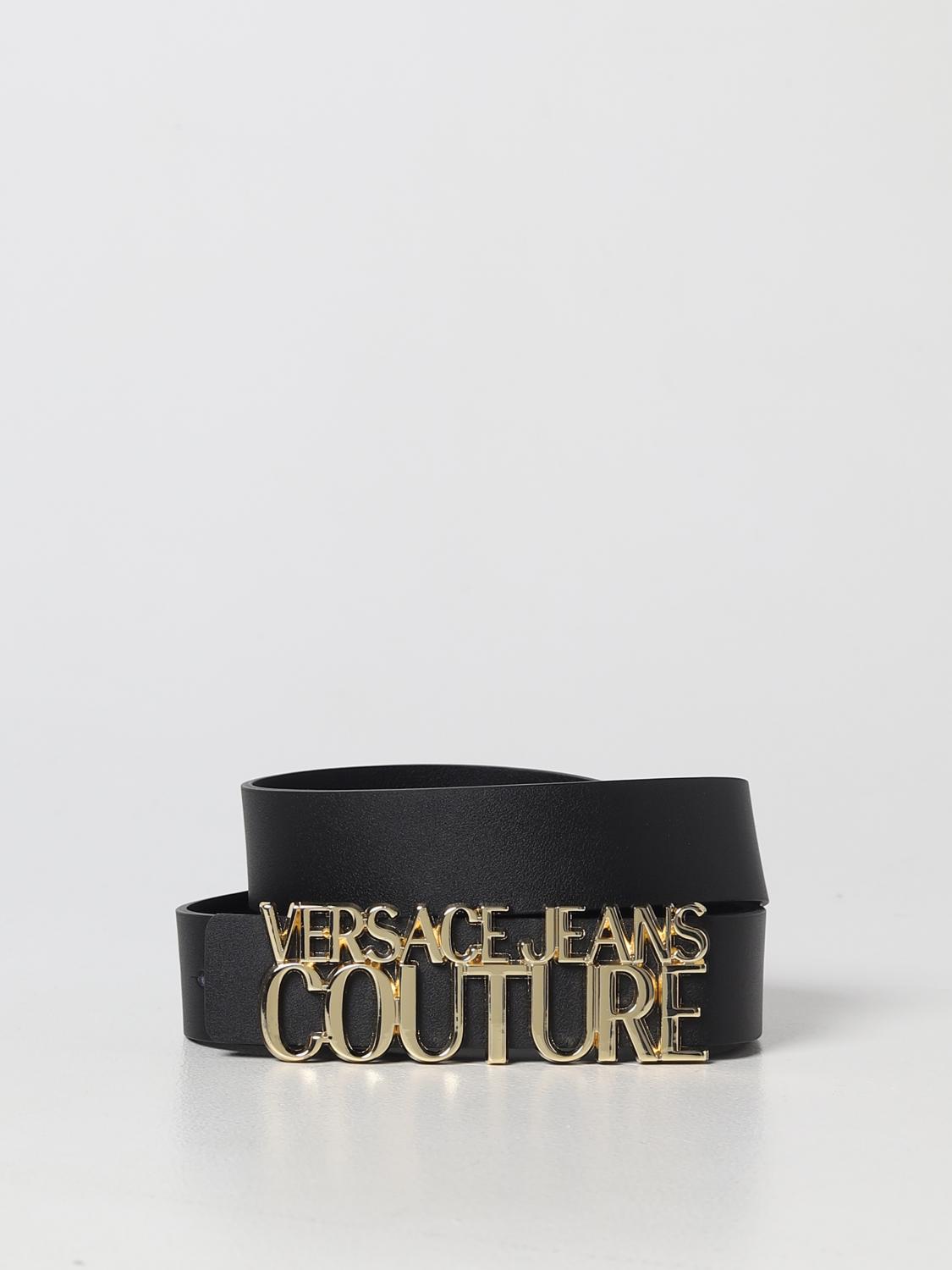 VERSACE JEANS COUTURE belt for man Black Versace Jeans Couture