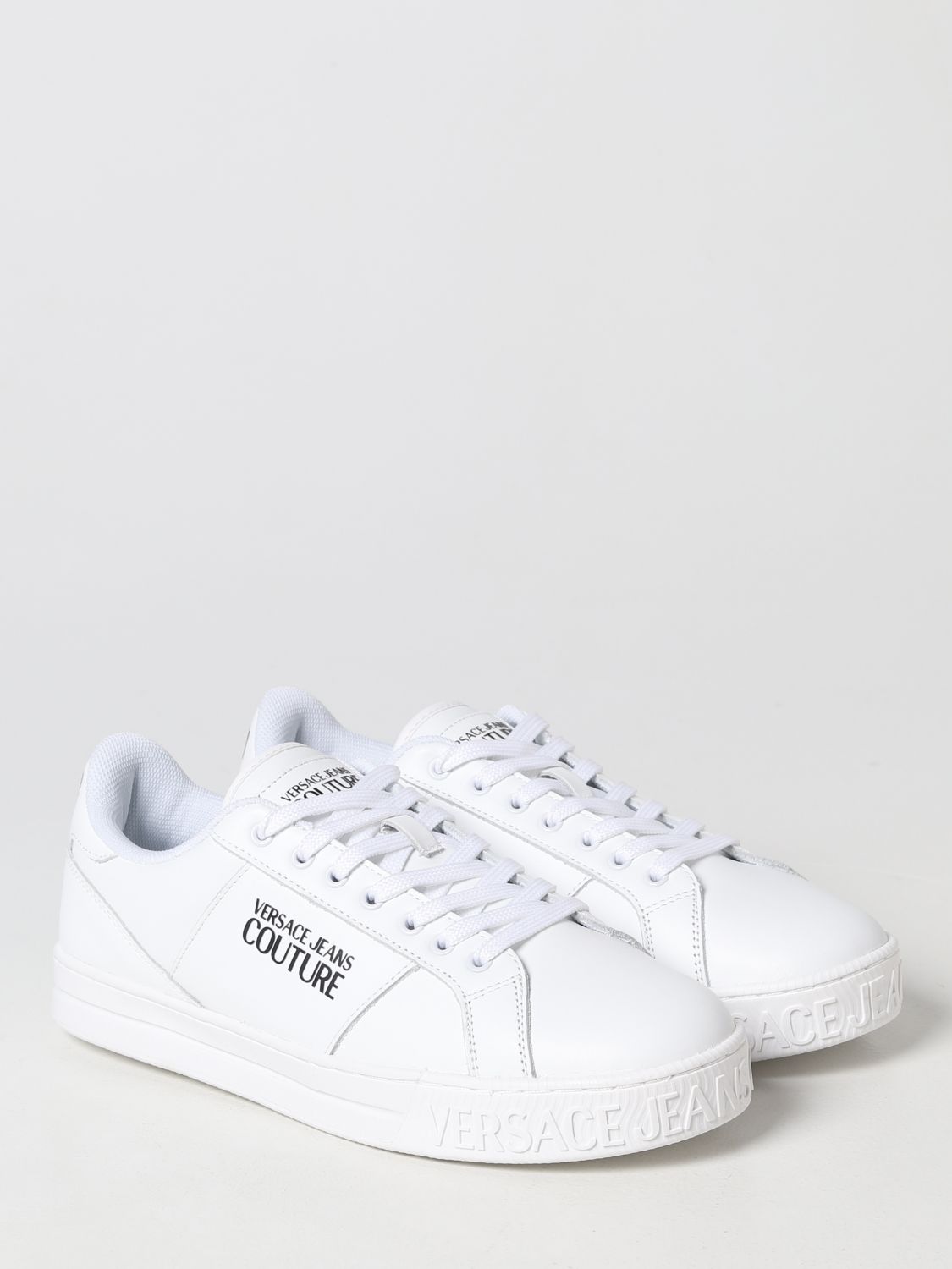 VERSACE JEANS COUTURE: trainers for men - White | Versace Jeans Couture ...