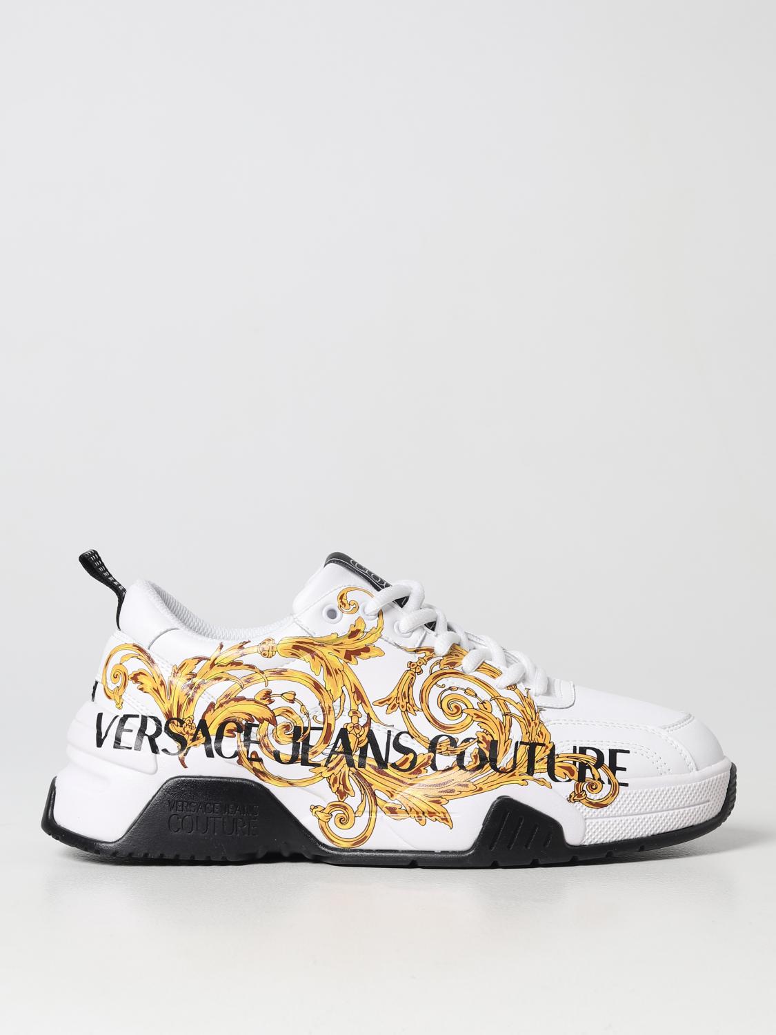 VERSACE JEANS COUTURE Baskets homme Blanc Baskets Versace Jeans